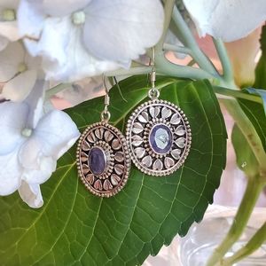 Tori • Artisan Rough Cut Tanzanite Earrings